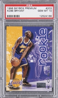1996-97 Skybox Premium #203 Kobe Bryant Rookie Card – PSA GEM MT 10